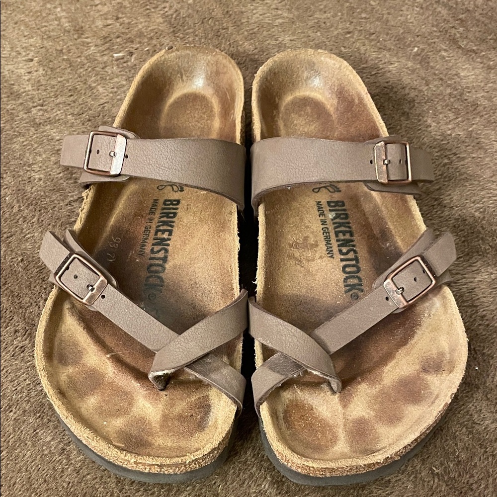 Birkenstock Tan Double-Strap Sandals